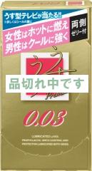 ジェクスコンドームうすうす0.03 ホット&クール 6P