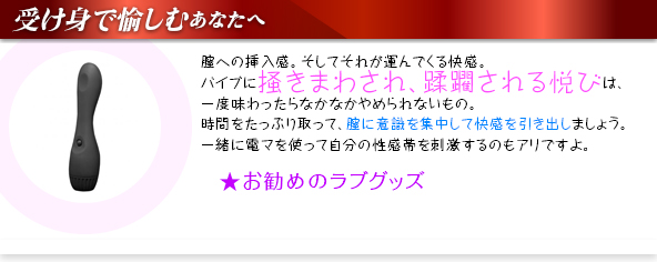 受け身で愉しむ貴女へ